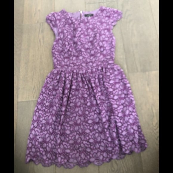 Talula by Aritzia Purple Lace Mini Dress Size 00 - Picture 1 of 1